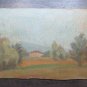 Small Painting Antique Oil on board Painting Landscape Style Impressionsta P1