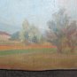 Small Painting Antique Oil on board Painting Landscape Style Impressionsta P1