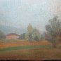 Small Painting Antique Oil on board Painting Landscape Style Impressionsta P1