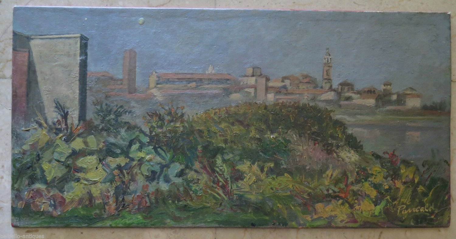 Landscape Countryside Emilia Romagna Painting Antique Painting Oil Signed 900 p8