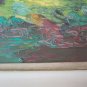 Painting Oil on board Painting Landscape Alpine Alps with Gites Mountains G38