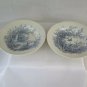 Sylva U&c Sarreguemines Pair of Ceramic Plates Faience France R84
