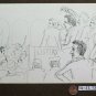 Two Drawings Sketching Vintage Theme Political Shapes Protest in Square P28.7