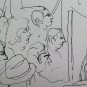 Two Drawings Sketching Vintage Theme Political Shapes Protest in Square P28.7