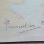 Nature Still with Landscape Painting Antique Oil on board Warranty p12