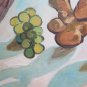 Nature Still with Landscape Painting Antique Oil on board Warranty p12