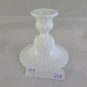 Small Candlestick Glass Milk First Twentieth Century Vintage Candle Holder R79