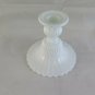 Small Candlestick Glass Milk First Twentieth Century Vintage Candle Holder R79