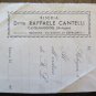 Drawing Sketch Antique on Back of a Bill Exchange Figure Dog Solitaire P28.5