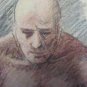 Antique Sketch Pencil on Basket Studio for Nude Man's Years Quaranta P28