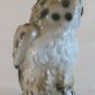 Lamp for Bedside Table Veilleuse Vintage 1940 in Porcelain Figurine Owl R202