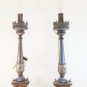 Two Ancient Candelabra Lamps Ancient Style Baroque half '900 Candlesticks Ch