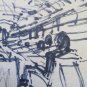 Drawing Vintage Preparatory Sketch Author Gaetano Pancaldi 1922-2014 P28.5