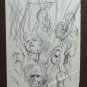 Old Drawing a Theme Political of Painter Communist Flags G.Pancaldi