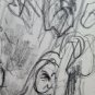 Old Drawing a Theme Political of Painter Communist Flags G.Pancaldi