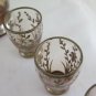 Antique Service Bottle for Liquor with Shot Glasses Art Nouveau Liberty R124