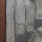 Painting Antique Signed ab 1930 Landscape a Charcoal White Black X1