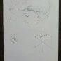 Old Drawing Portrait Faces Human Studio Sketch Sketching Art Vintage P28.8