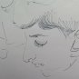 Old Drawing Portrait Faces Human Studio Sketch Sketching Art Vintage P28.8