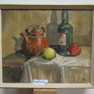Inside with Items Painting Antique Painting Oil on Linen Denmark First 900 R95