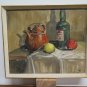 Inside with Items Painting Antique Painting Oil on Linen Denmark First 900 R95