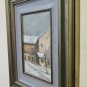 Painting Oil on Linen Signed Cacciamali Winter in Patio Landscape Countryside X9
