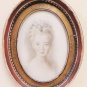 Two Frames Oval for Paintings Painted or Mirrors Vintage half' `S PS2