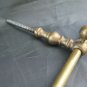 Towel Rack Coat Hangers Hooks Wall Vintage on Brass 22 13/16in CH15