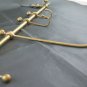 Towel Rack Coat Hangers Hooks Wall Vintage on Brass 22 13/16in CH15