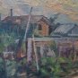 Painting Antique Oil on board Style Impressionist Landscape Countryside p8