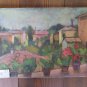 View from the Window of Painter Small Painting Antique Painting Oil Signed p3