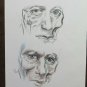 Sketch Drawing on Basket Studio Portraits Faces Human Sketch Art Painter P28.8
