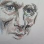 Sketch Drawing on Basket Studio Portraits Faces Human Sketch Art Painter P28.8