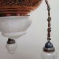 Antique Chandelier Copper ~ from the Denmark a 4 Flames or Lights