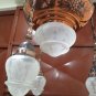 Antique Chandelier Copper ~ from the Denmark a 4 Flames or Lights