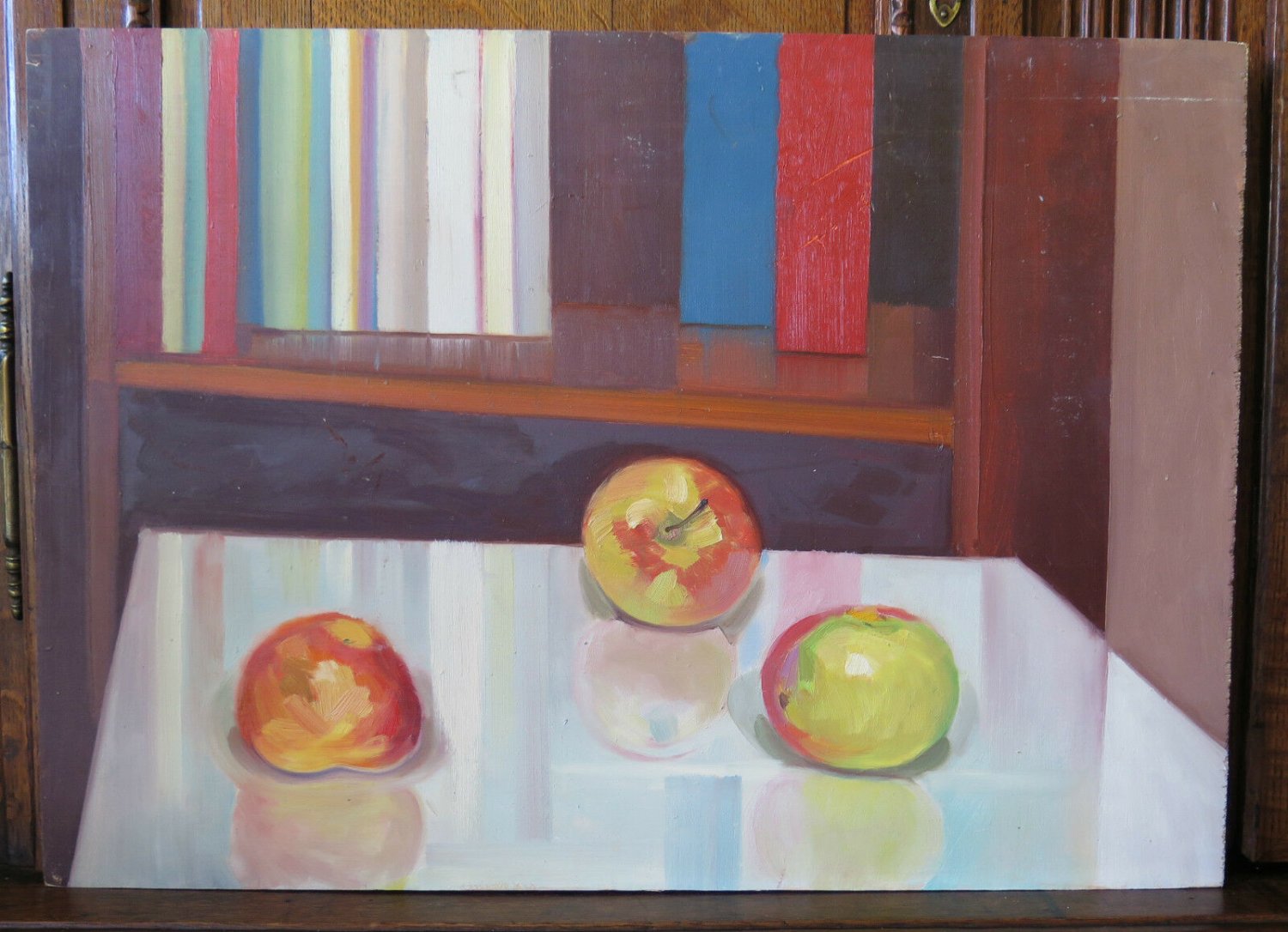 Painting Modern 1960's Painting to Oil on board Original Warranty p12