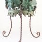 2 Planters Wrought Iron Flower Pot Planter Decoration Patterns Floral Blossom