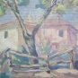 Painting Antique Oil on board Painting Vintage Landscape Countryside Original p9