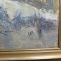 Ejner Madsen Antique Painting to Oil on board View of Provincial Danish R95