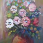 Painting Antique Painting Oil on board Style Impressionist Blossom Floral V