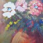 Painting Antique Painting Oil on board Style Impressionist Blossom Floral V