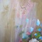 Painting Antique Painting Oil on board Style Impressionist Blossom Floral V