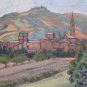 Painting Antique Oil Landscape Painting Original Signed Pancaldi Modern 900 Xx