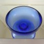 Bowl Centerpieces Trays Glass Blue Original Vintage Glass Bowl R41