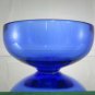 Bowl Centerpieces Trays Glass Blue Original Vintage Glass Bowl R41