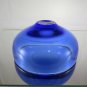 Bowl Centerpieces Trays Glass Blue Original Vintage Glass Bowl R41