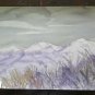 Painting Abstract Watercolour on Basket with Technical Experimental Frost P14