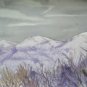 Painting Abstract Watercolour on Basket with Technical Experimental Frost P14