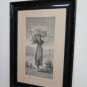 Ruth by M. Weber Antique Engraving with Frame Wooden Print R97