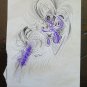 Small Drawing Sketch Period Abstract Opera of Painter G.Pancaldi P28.5